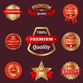 Set of vector badges shop product sale best price stickers advertising tag symbol discount promotion vector illustration Royalty Free Stock Photo