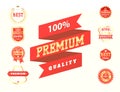 Set of vector badges shop product sale best price stickers advertising tag symbol discount promotion vector illustration Royalty Free Stock Photo