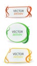 Set vector banner. Design for banners. Frame for the banner. Royalty Free Stock Photo