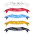 Set of vector banner ribbons.