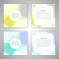 Set of vector brochure Royalty Free Stock Photo