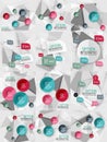 Set of vector business abstract infographics Royalty Free Stock Photo