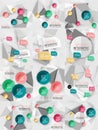 Set of vector business abstract infographics Royalty Free Stock Photo