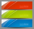 Set vector business color banners Royalty Free Stock Photo