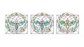 Celtic Knot Corner Ornament Vector Set, vector design Generative AI Royalty Free Stock Photo