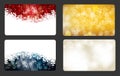 Set of vector christmas / New Year banners (cards) Royalty Free Stock Photo