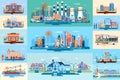 Set vector city elements Royalty Free Stock Photo