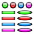 Set vector color buttons Royalty Free Stock Photo