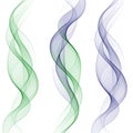 Set of vector colored waves. Stream wave design element. eps 10