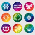 Set of vector colorful banners Royalty Free Stock Photo