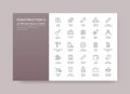 Set of Vector Construction Building Icons Home and Repair can be Royalty Free Stock Photo