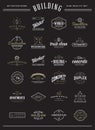 Set of Vector Construction Building Icons Home and Repair can be used as Logo or Icon in premium quality Royalty Free Stock Photo