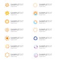 Set of vector corporate logo symbols