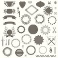 Set of Vector Decorative Elements in Art Deco Vintage Style Royalty Free Stock Photo