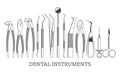 Dental instrument icons