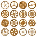 Set of vector design elements - watch gears Royalty Free Stock Photo