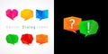 Set of vector dialog icons Royalty Free Stock Photo