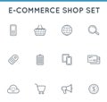 Set of Vector E-Commerce Icons Royalty Free Stock Photo