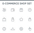 Set of Vector E-Commerce Icons Shopping and Online can be used as Logo Royalty Free Stock Photo
