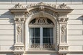 Classic architectural window or door facade decor Royalty Free Stock Photo