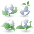Set of vector environmental simbols