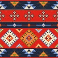 Set of vector estern europe folk seamless pattern ornaments. Ethnic ornament. Border element.