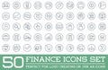 Set of Vector Finance Money Icons Royalty Free Stock Photo