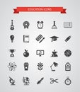 Set of vector flat design icons Royalty Free Stock Photo