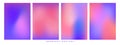 Set of vector gradient backgrounds. For covers, wallpapers, branding, business cards, social media and other projects Royalty Free Stock Photo