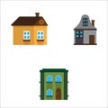 set of vector houses