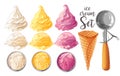 Set of Vector ice creams