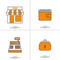 Set of vector icons pictograms