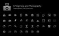 Camera and Photography Pixel Perfect Icons Shadow Edition.