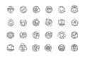 A set of vector icons for web design