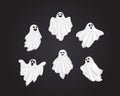 Ghost cover fabric white Halloween Royalty Free Stock Photo