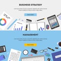 Set vector illustration flat design concepts for business, finance