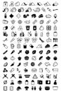 120 set of vector illustrations food and restaurant icons