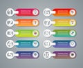 Set of vector infographic numbered banners Royalty Free Stock Photo