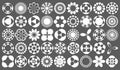 Set of Vector Mathematical Cycloid Curve Structure Set