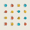Clothes Shopping Minimal Icons
