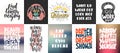 Set of vector motivational and inspirational lettering posters