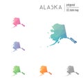 Set of vector polygonal Alaska maps.