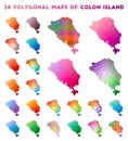 Set of vector polygonal maps of Colon Island.