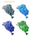 Set of vector polygonal maps of Colon Island.