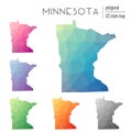 Set of vector polygonal Minnesota maps.