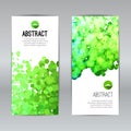 Set of Vector Poster Banners Templates with Dots Watercolor simulation Paint Splash. Abstract Background for Business