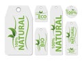 Set of vector price tag label for natural product. Fresh healthy organic vegan food. Organic, vegan food tag or sticker.