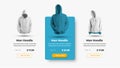 Set of vector product card templates for online clothing store. UI web banner design