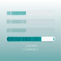Set of Vector Progress Bar Loading Indicators Royalty Free Stock Photo