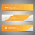 Set vector progress designer banners Royalty Free Stock Photo